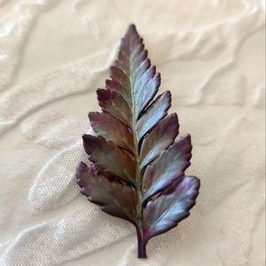 Copper Fern Brooch